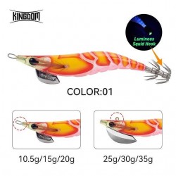 Калмариера Kingdom Squid Jig Plastic 15 gr col. 01