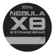 HTO Nebula X8 PE Braded Line Orange 150 m.