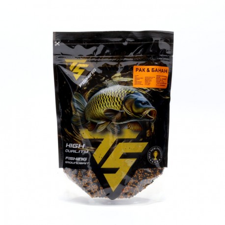 TS Fishing METHOD PELLETS, CRAB and BANANA 2 mm.