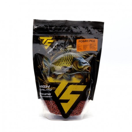 TS Fishing METHOD PELLETS,  ROBIN RED 4 mm.