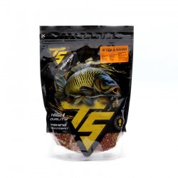 TS Fishing METHOD PELLETS,  Strawberry & Banana 4 mm.