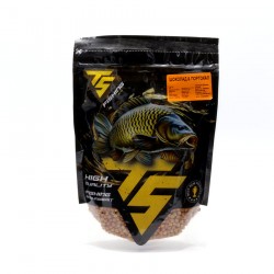 TS Fishing METHOD PELLETS,  Chocolate & Orange 4 mm.
