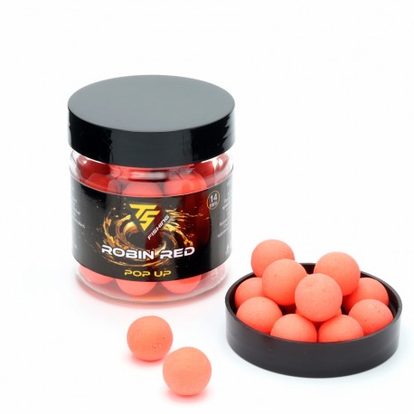 Плуващи Топчета TS fishing POP UP 14mm, ROBIN RED