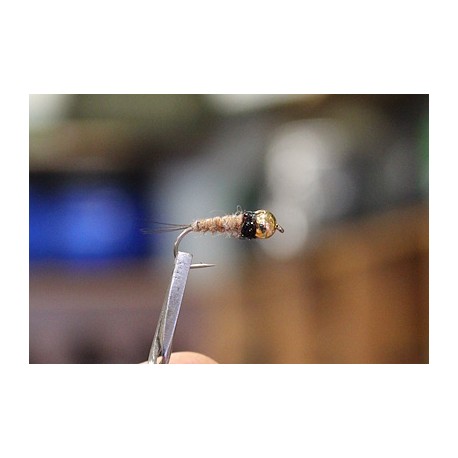 Hare's Ear Nymph Tan 4mm Gold Head