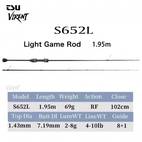 Въдица Tsurinoya Virent S602UL