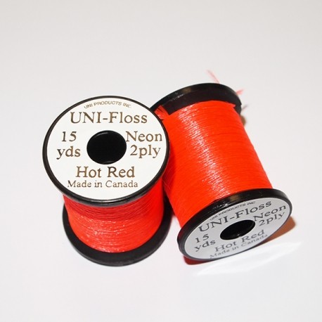 Uni Neon Floss Hot Red
